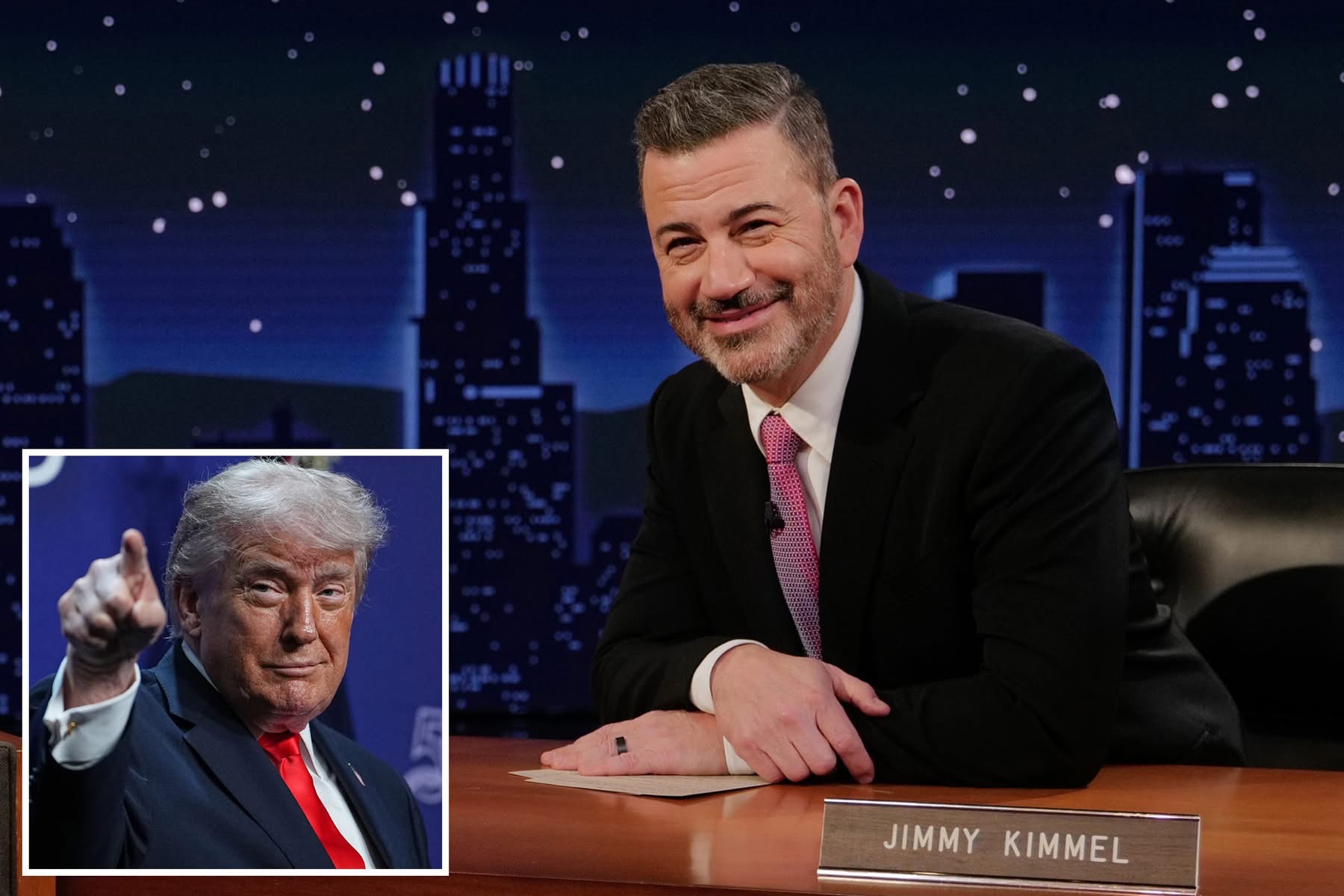 Nervous lefties launch LA billboard campaign defending Jimmy Kimmel after ‘hateful’ Trump joke